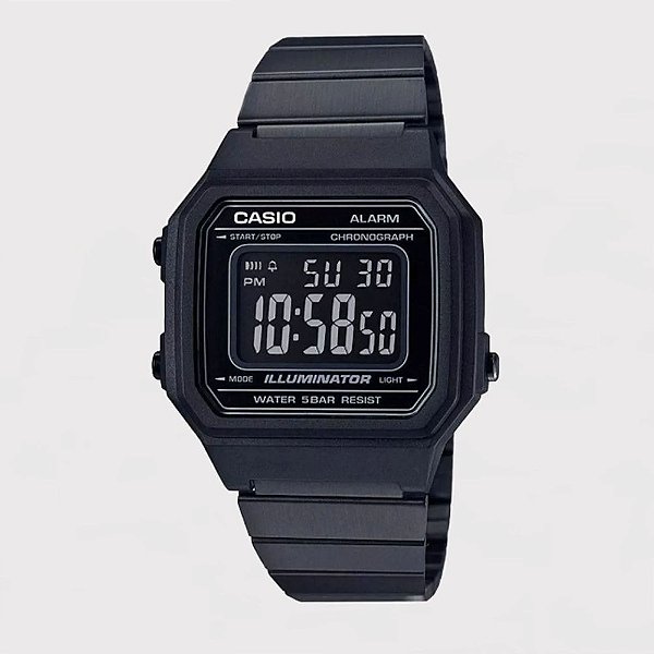 Relógio Casio Vintage Unissex Preto B650WB-1BDF