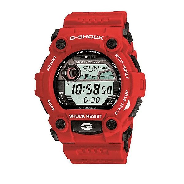 Relógio Casio G-Shock Rescue Masculino Vermelho G-7900A-4DR