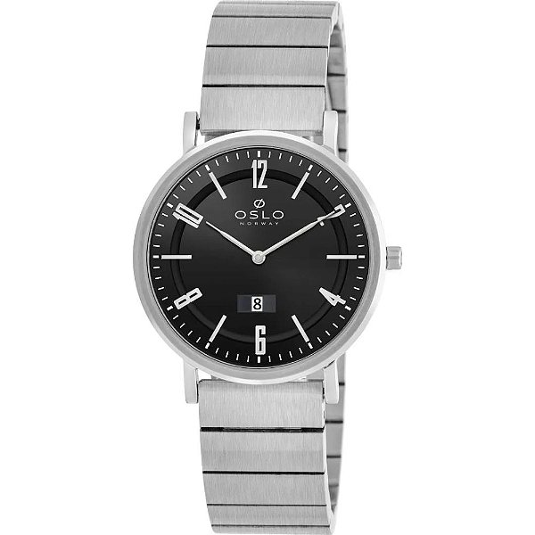 Relógio Masculino Oslo Aço OMBSSS9U0017 P2SX Preto