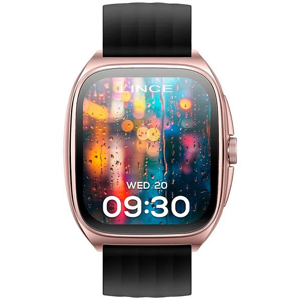 Relógio Lince Smart FIT Preto e Rosê LSWUQPI003 PXPX