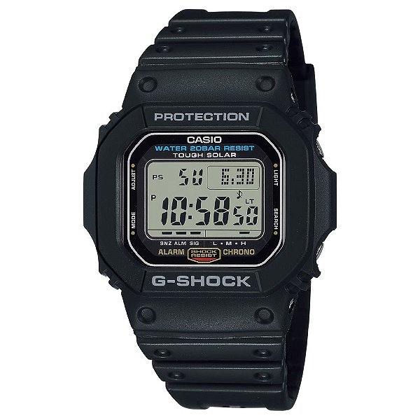 Relógio Casio Masculino Solar Original G-SHOCK G-5600UE-1DR