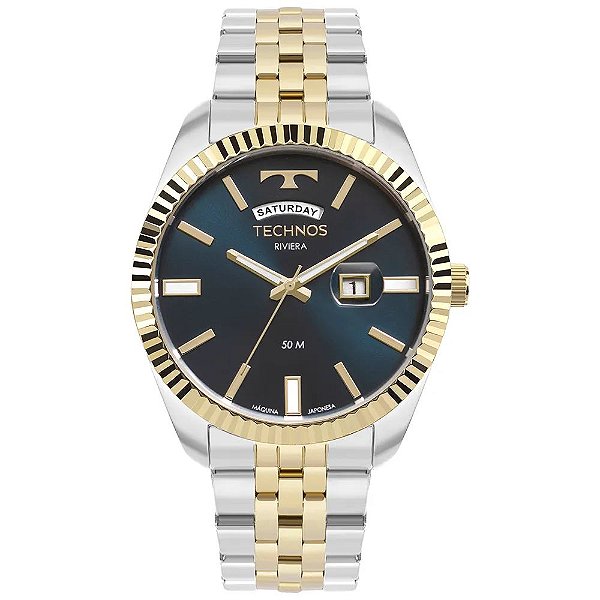 Relógio Technos Masculino Riviera Dourado 2350AM/1A
