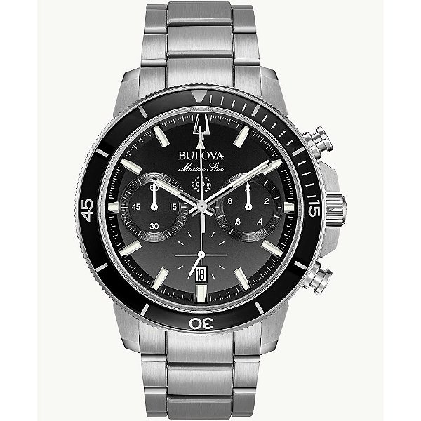 Relógio Bulova Masculino Marine Star Cronógrafo 96B272