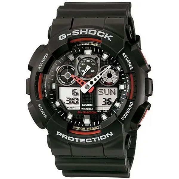 Relógio De Pulso Casio Masculino G-ShockGA-100-1A4DR