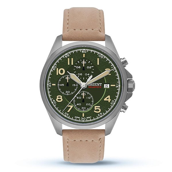 Relogio Pulso Orient Masculino Solar Prata 	MBSCC071 F2MX