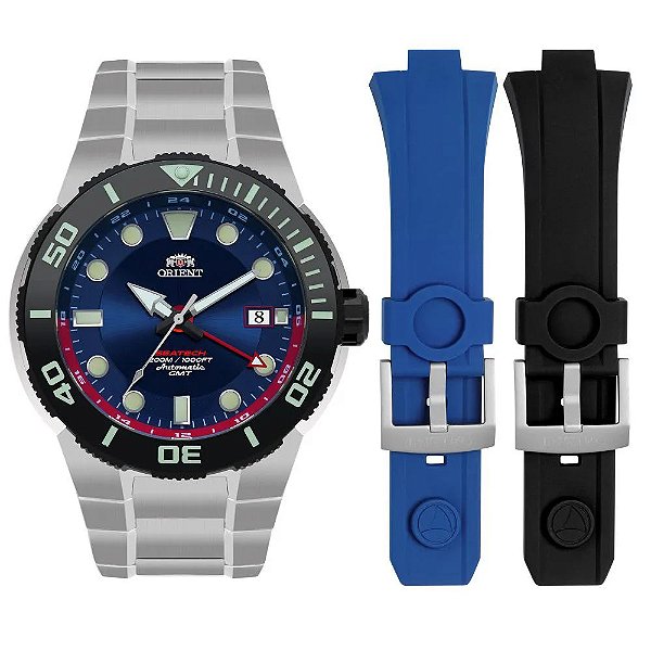 Relógio Orient Masculino Automático Seatech GMT NH3TT001 D1GX