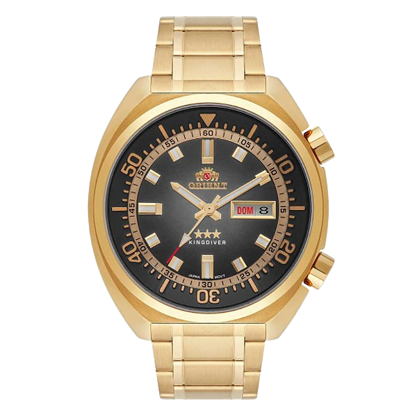 Relógio Masculino Dourado Orient 3 Estrelas F49GG001 P1KX