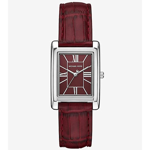 Relógio Michael Kors Feminino Prata Couro Marrom MK4966/0RN