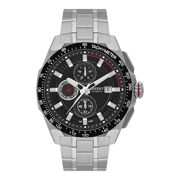 Relógio Orient Solartech Cronógrafo Masculino Aço Inox MBSSC296-D1SX