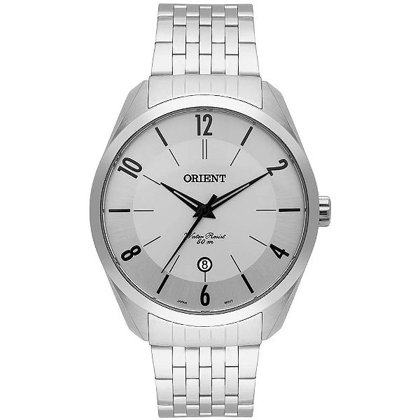 Relógio de Pulso Orient Masculino Quartz Prata MBSS1300 S2SX