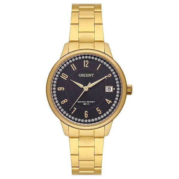 Relógio de Pulso Feminino Orient Quartz Dourado FGSS1251 P2KX