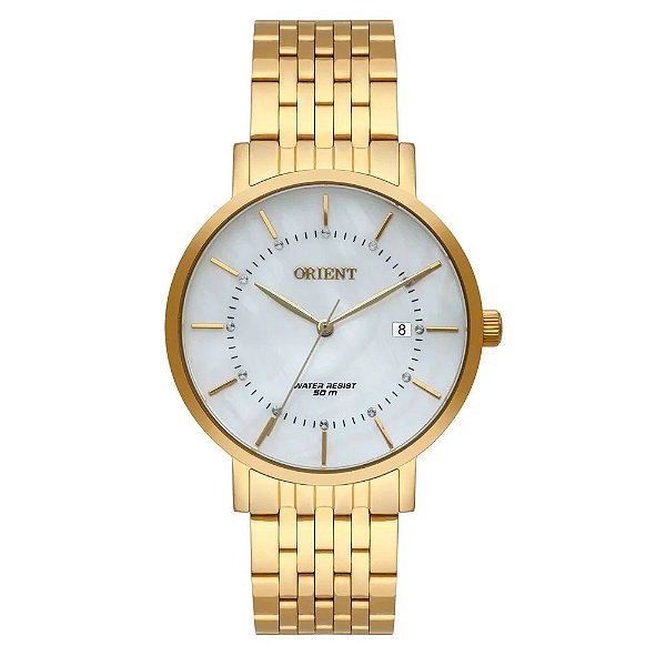 Relógio de Pulso Feminino Orient Quartz Dourado FGSS1164 B1KX