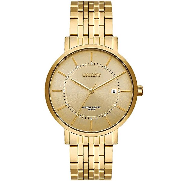 Relógio de Pulso Feminino Orient Quartz Dourado FGSS1163 C1KX