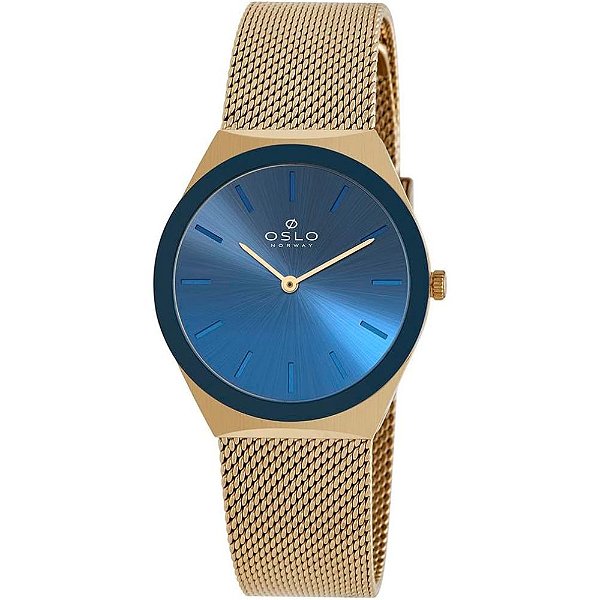Relógio Feminino Oslo Slim Mesh Dourado OFTSSS9T0078 D1KX