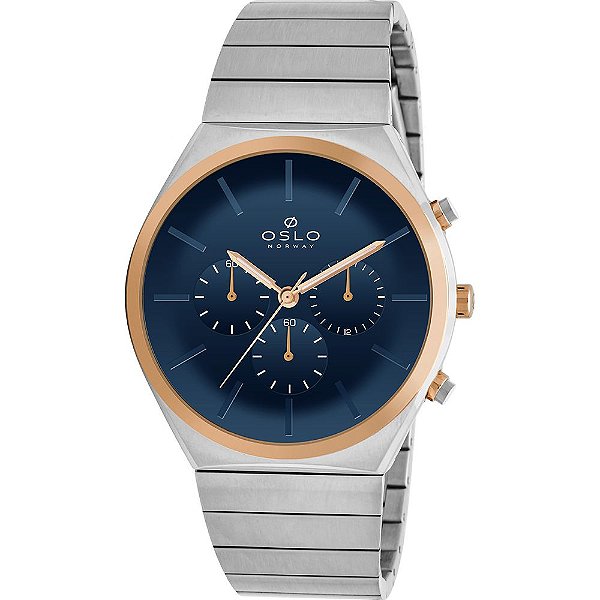 Relógio Masculino Oslo OMTSSCVD0020 D1SX Cronógrafo Slim