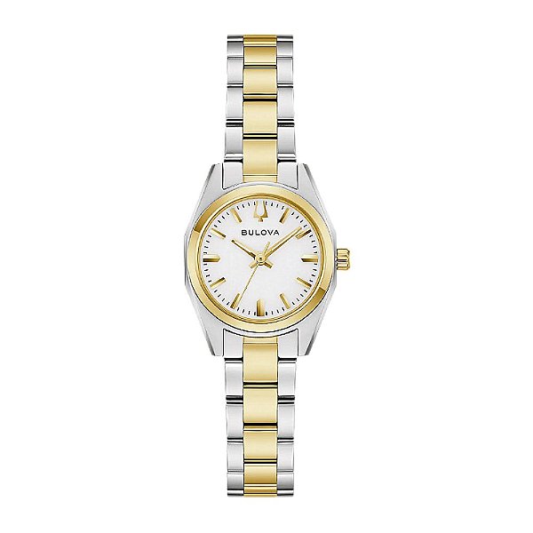 Relógio Bulova Feminino Surveyor Prata e Dourado 98L331
