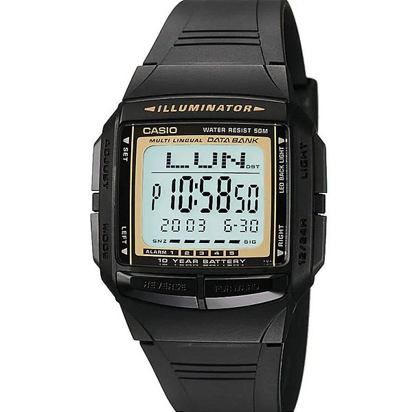 Relógio Unissex Casio Standard Preto - DB-36-9AVDF