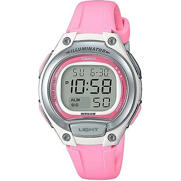 Relógio Casio Feminino Digital Rosa LW-203-4AVDF
