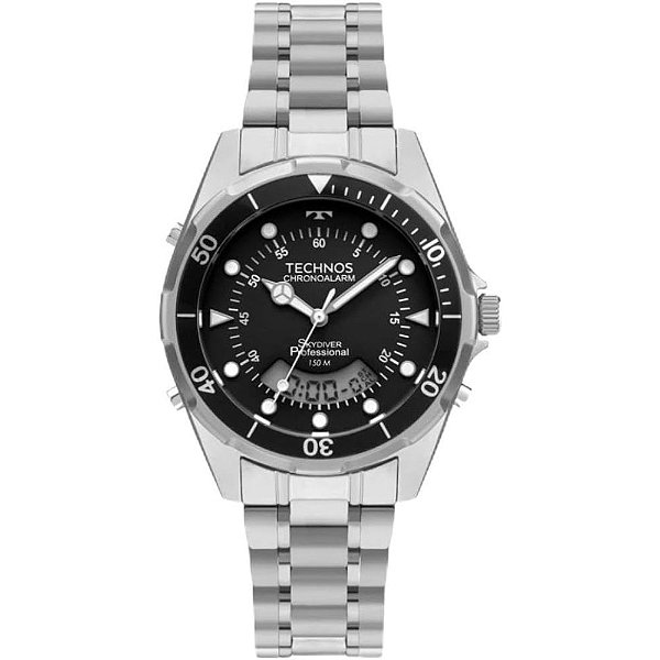 Relógio Technos Masculino Skydiver Anadigi WT2060AB/1P