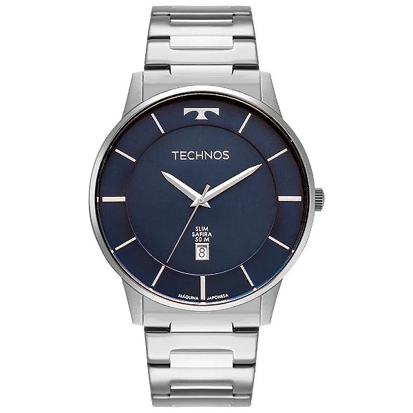 Relógio Technos Masculino Slim Vidro Safira GM10YQ/1A