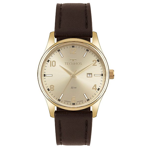 Relógio Technos Masculino Steel Dourado 2115UDA/0X