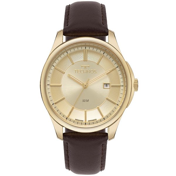 Relógio Technos Classic Analógico Masculino Steel Dourado 2115TYH/0X
