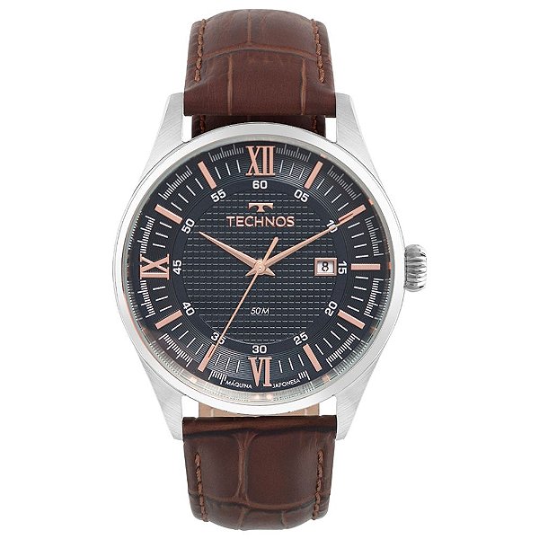 Relógio Technos Masculino Executive Analógico Prata 2115TWG/0A