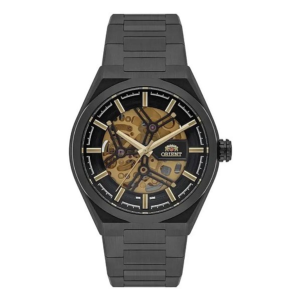 Relógio Orient Skeleton Automático Aço Inox NH7YY007 P1PX