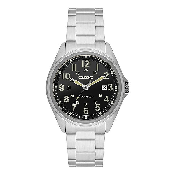 Relógio Orient Solartech Aço Inox Masculino MBSS1492- P2SX