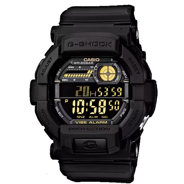 Relógio Masculino Casio G-Shock Digital GD-350-1BDR Alerta Vibratório