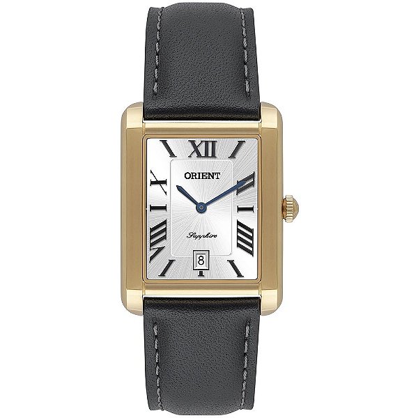 Relógio Masculino Orient Eternal Tank Safira Dourado GGSC1002 B3PX