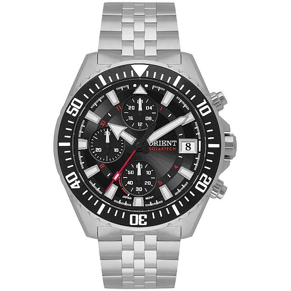Relógio Masculino Orient Solartech Elite Air Chronograph MBSSC310 P1SX
