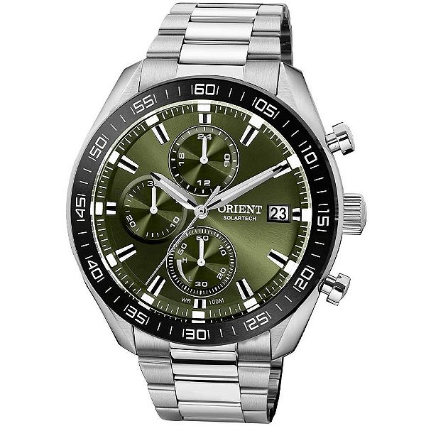 Relógio Masculino Orient Solartech Speed Cronógrafo MBSSC307 E1SX