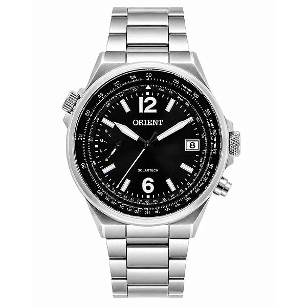Relógio Masculino Orient NeoSports Solartech em Aço MBSS1539 P2SX