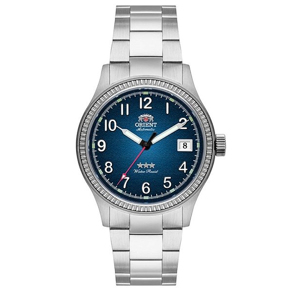 Relógio Masculino Orient 3 Estrelas Automático Azul YN6SS029 D2SX