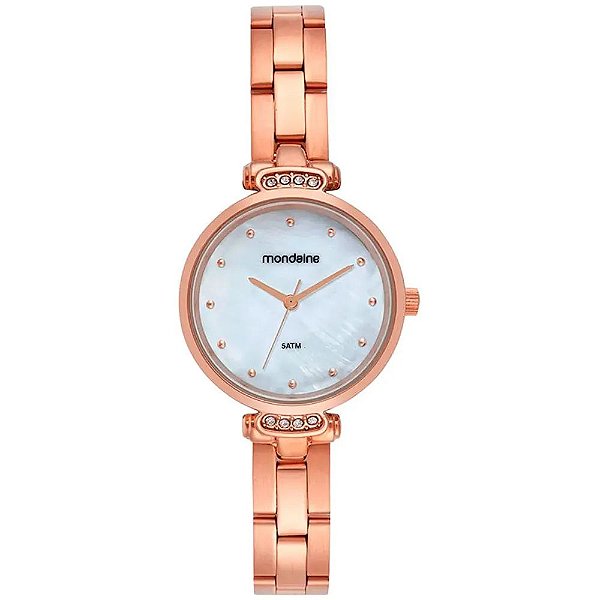 Kit Relógio Feminino Mondaine Dourado Mesh 32859LPMVRE2K2