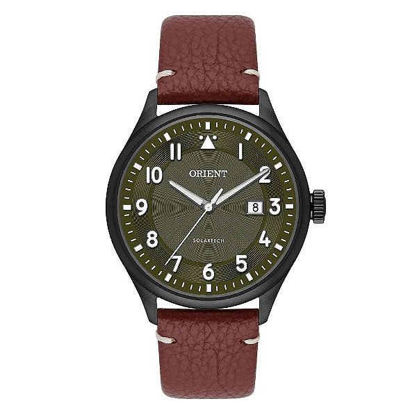 Relógio Masculino Orient SolarTech CouroMPSC1017 E2NX