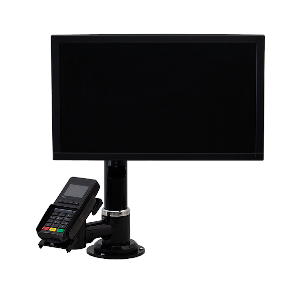 Suporte para Monitor e Máquina de Cartão com Regulagem de Altura