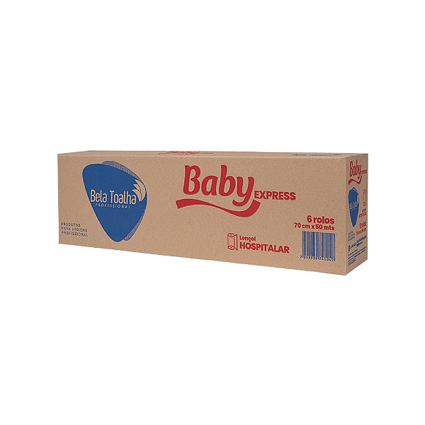 6 Rolos Lençol Hospitalar 70x50 Virgem 100% Celulose Bobina