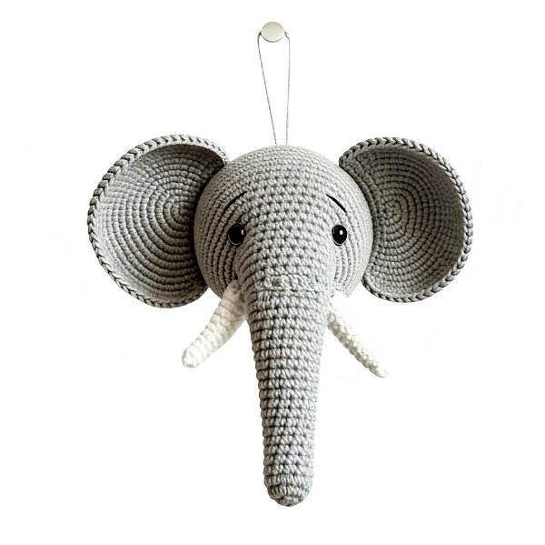 Elefante de Parede em Crochê