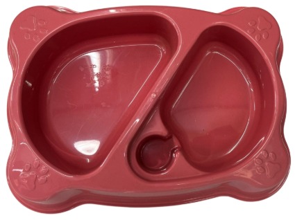 Comedouro Duplo G- Vermelho