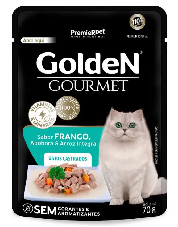 Sachê Golden Frango Gatos Castrados - 70g