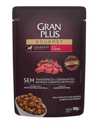 Sachê GranPlus Carne Cães Adultos - 100g