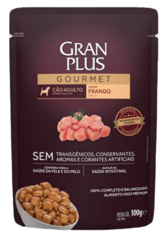 Sachê GranPlus Frango Cães Adultos - 100g