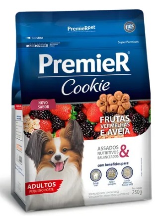Premier Cookie Cães Adultos Frutas Vermelhas E Aveia Porte Pequeno - 250gr