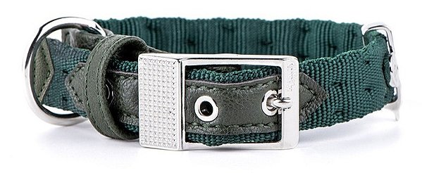 Coleira MyFamily Milano em Nylon Italiano - Verde