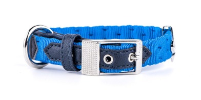 Coleira MyFamily Milano em Nylon Italiano - Azul