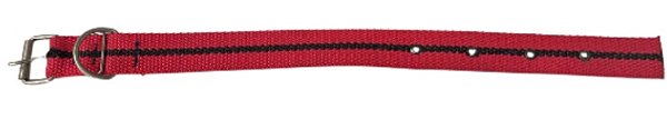 Coleira Tecido Vermelha