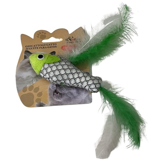 Pelúcia Peixe Com Pena