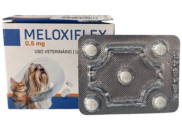 Meloxiflex 0,5mg (Meloxicam - 5 comprimidos) - Mundo Animal